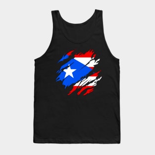 Proud Puerto Rico Flag, Puerto Rico gift heritage, Puerto Rican girl Boy Friend Boricua Puertoriqueño Tank Top